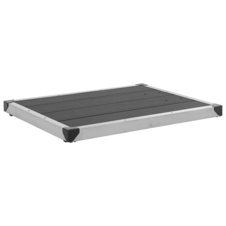 Buitendouche met grijze basis 225 cm roestvrij staal 11