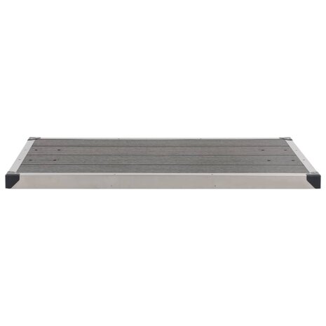 Buitendouche met grijze basis 230 cm roestvrij staal 12