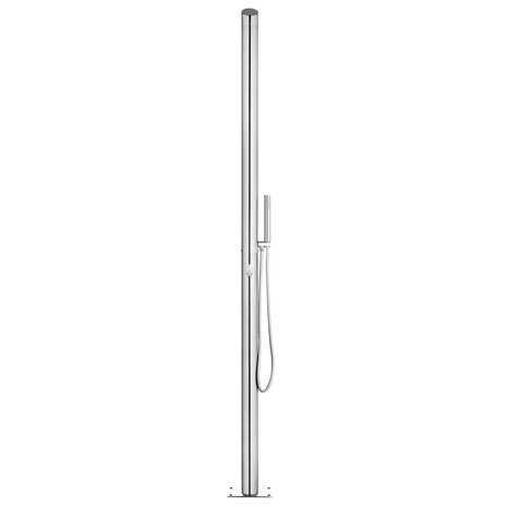 Buitendouche met grijze basis 225 cm roestvrij staal 5