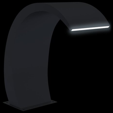 Zwembadfontein met LED's 22x60x70 cm roestvrij staal 304 6