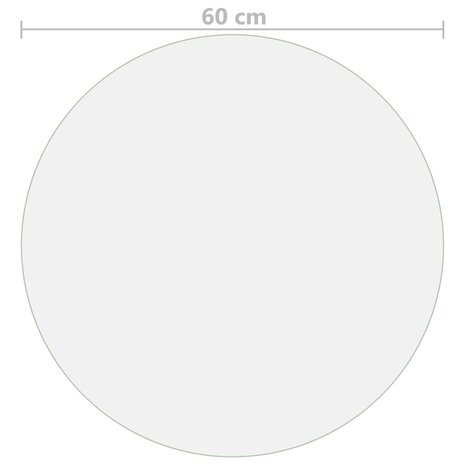 Tafelbeschermer &Oslash;60 cm 1,6 mm PVC mat 5