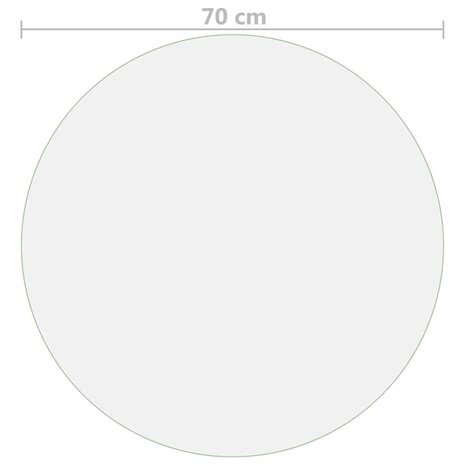 Tafelbeschermer &Oslash;70 cm 1,6 mm PVC transparant 5