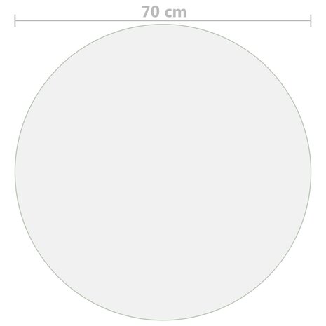 Tafelbeschermer &Oslash;70 cm 1,6 mm PVC mat 5
