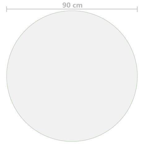 Tafelbeschermer &Oslash;90 cm 1,6 mm PVC transparant 5