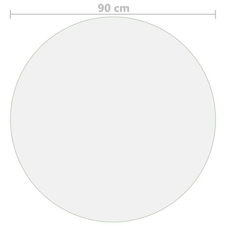 Tafelbeschermer &Oslash;90 cm 2 mm PVC mat 5