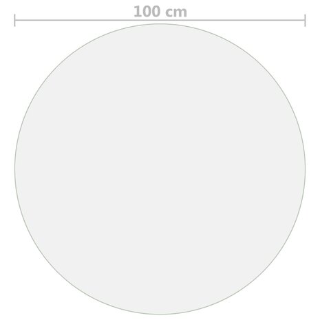 Tafelbeschermer &Oslash;100 cm 1,6 mm PVC transparant 5