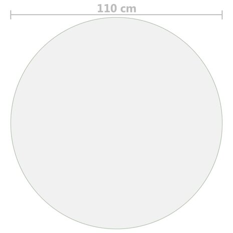 Tafelbeschermer &Oslash; 110 cm 1,6 mm PVC mat 5
