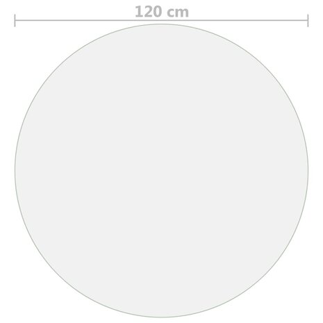 Tafelbeschermer &Oslash; 120 cm 1,6 mm PVC mat 5