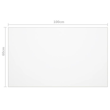 Tafelbeschermer 100x60 cm 1,6 mm PVC transparant 6