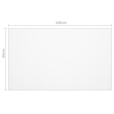 Tafelbeschermer 100x60 cm 1,6 mm PVC mat 6