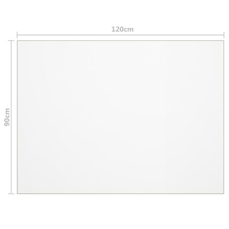 Tafelbeschermer 120x90 cm 1,6 mm PVC mat 6