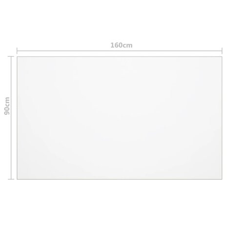 Tafelbeschermer 160x90 cm 1,6 mm PVC transparant 6