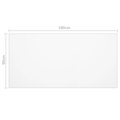 Tafelbeschermer 180x90 cm 1,6 mm PVC mat 6