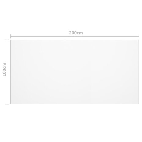 Tafelbeschermer 200x100 cm 1,6 mm PVC transparant 6