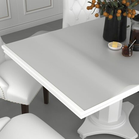 Tafelbeschermer 90x90 cm 1,6 mm PVC mat 1