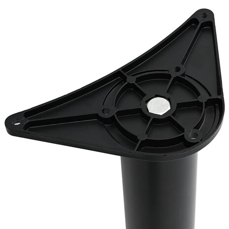 Tafelpoten in hoogte verstelbaar zwart 710 mm 4 st 5