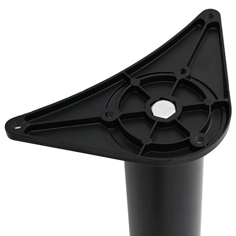 Tafelpoten in hoogte verstelbaar zwart 870 mm 4 st 5