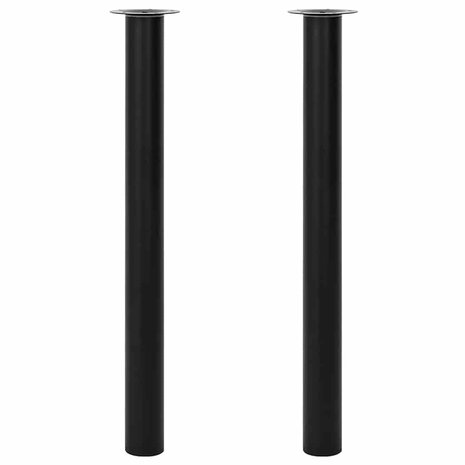 Tafelpoten telescopisch 710-1100 mm zwart 2 st 1