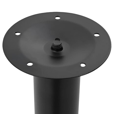 Tafelpoten telescopisch 710-1100 mm zwart 2 st 6