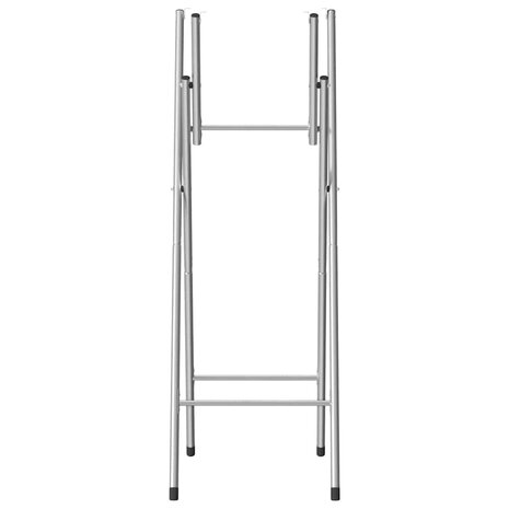 Bartafelpoten inklapbaar 45x53x108 cm staal zilverkleurig 2