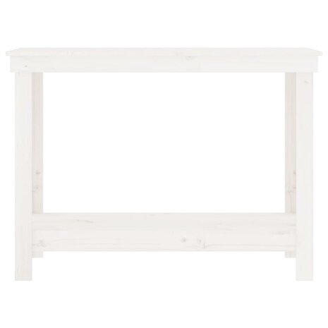 Werkbank 110x50x80 cm massief grenenhout wit 4