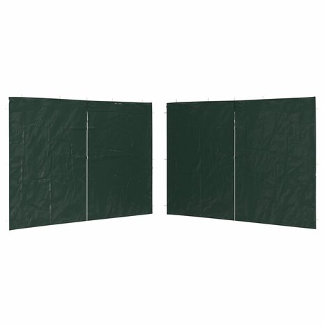 Tentwanden 2 st met ritssluiting PE groen 2