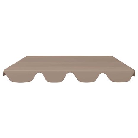 Vervangingsluifel voor schommelbank 188/168x145/110 cm taupe 3
