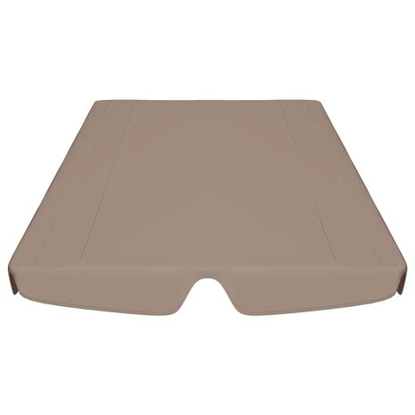 Vervangingsluifel voor schommelbank 188/168x145/110 cm taupe 4