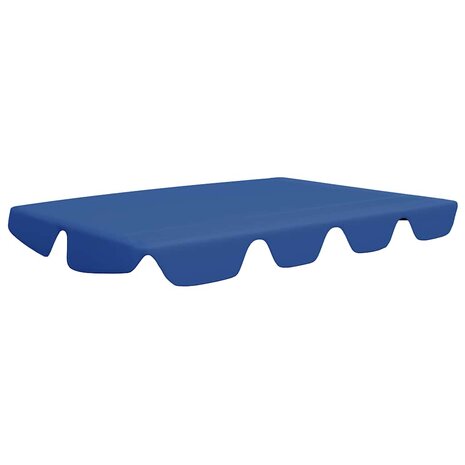Vervangingsluifel voor schommelbank 188/168x145/110 cm blauw 2