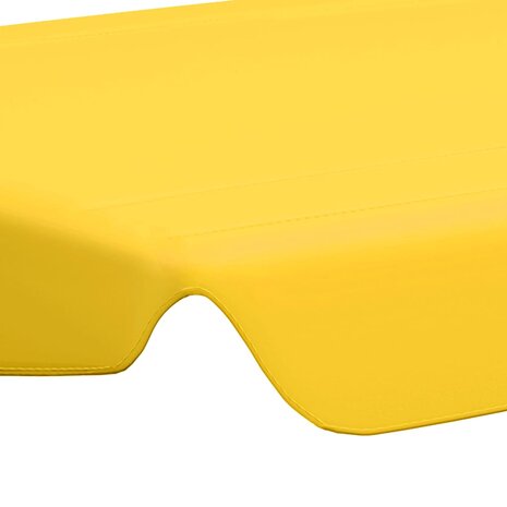 Vervangingsluifel voor schommelbank 188/168x145/110 cm geel 5