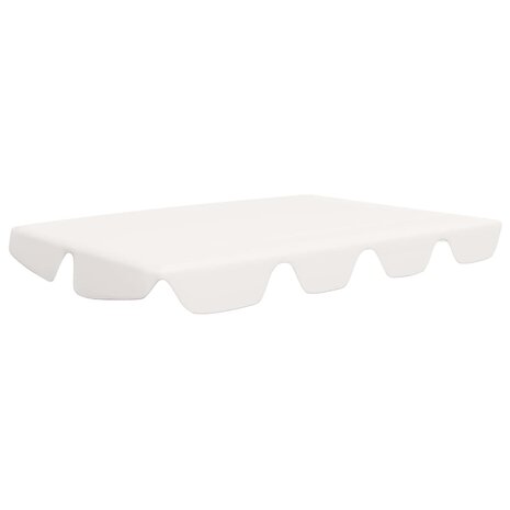 Vervangingsluifel voor schommelbank 188/168x145/110 cm wit 2