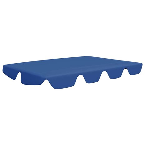 Vervangingsluifel voor schommelbank 150/130x105/70 cm blauw 2