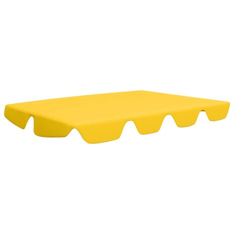 Vervangingsluifel voor schommelbank 150/130x105/70 cm geel 2