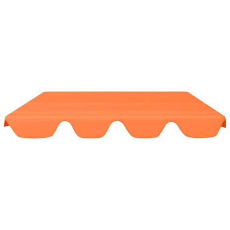 Vervangingsluifel voor schommelbank 150/130x105/70 cm oranje 3