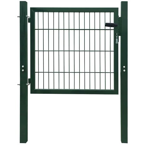 Poort 100x100 cm staal groen 1