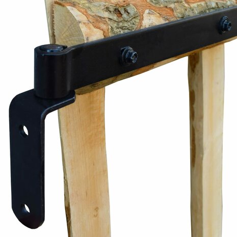 Poort enkel 100x120 cm hazelaarhout 4