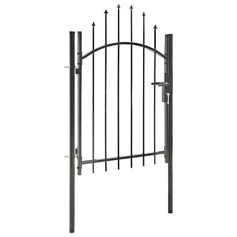 Tuinpoort Woerden staal 1x1,25 m zwart 1