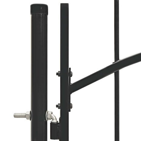 Tuinpoort Woerden staal 1x1,25 m zwart 4