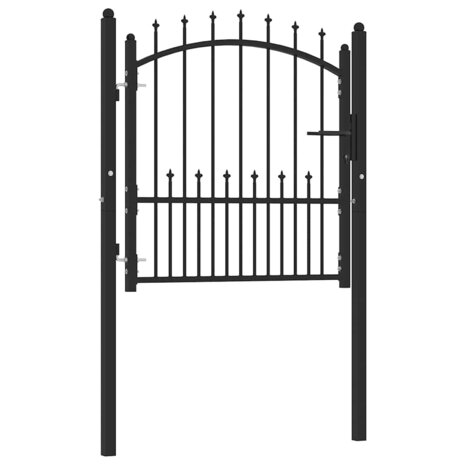 Hekpoort EMMEN met stalen pinnen 104x97 cm zwart 1