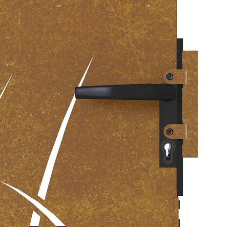Poort 85x125 cm grasontwerp cortenstaal 8