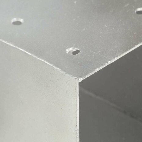 Paalverbindingen 4 st Y-vorm 71x71 mm gegalvaniseerd metaal 6
