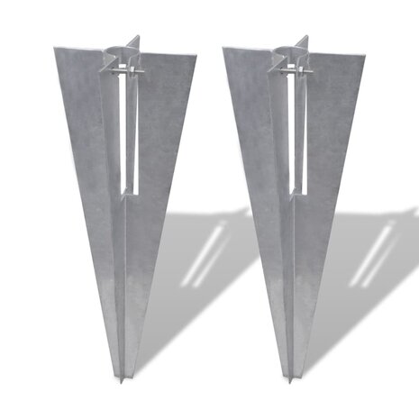 Schuttingpaalpinnen 2 st staal 1