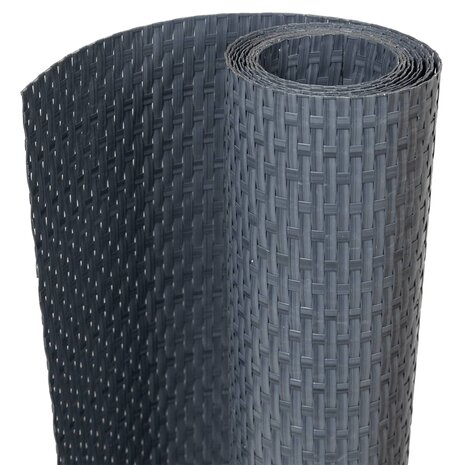 Balkonscherm 300x100 cm poly rattan antracietkleurig 2