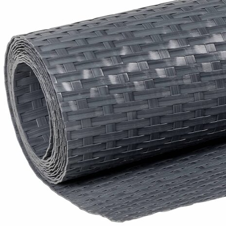 Balkonscherm 300x100 cm poly rattan antracietkleurig 7