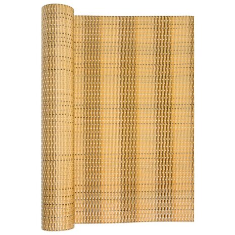 Balkonscherm 300x100 cm poly rattan lichtbruin 3