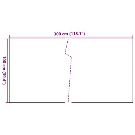 Balkonscherm 300x100 cm poly rattan lichtbruin 8