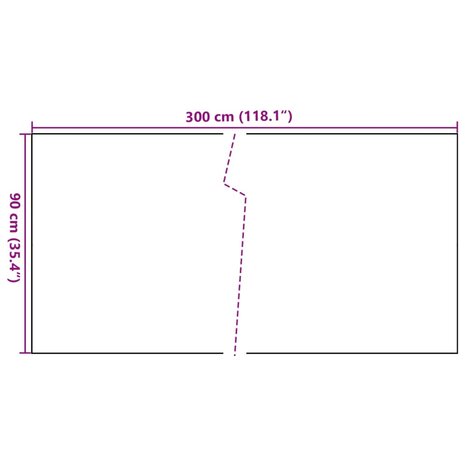 Balkonscherm 300x90 cm poly rattan zwart 8
