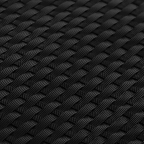 Balkonscherm 400x100 cm poly rattan zwart 6