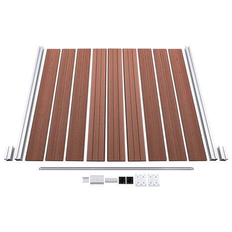 Schutting 1218x186 cm HKC bruin 8