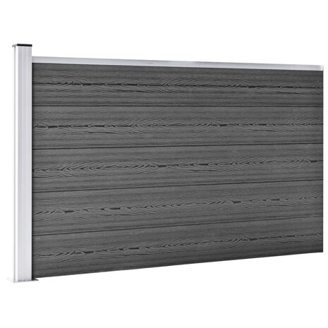 Schuttingpanelenset 699x105 cm HKC zwart   4
